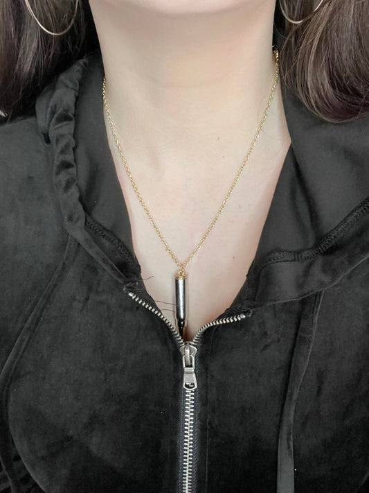 Bullet Charm Necklace
